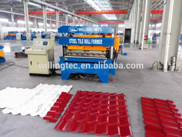 Colored roof tile press machine