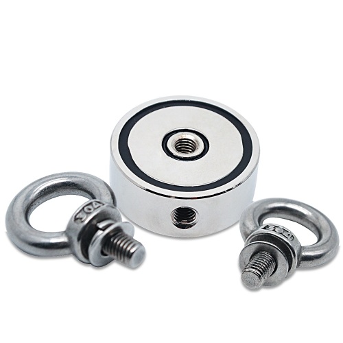 Neodymium Fishing Magnets Double Sided with Tow Eyebolts