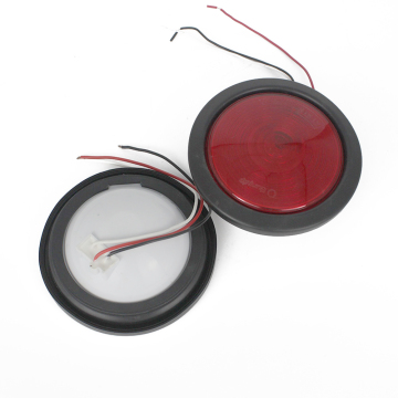 Red LED Taillights - Waterproof Stop Turn Signal Brake Lights for Trailers & Trucks