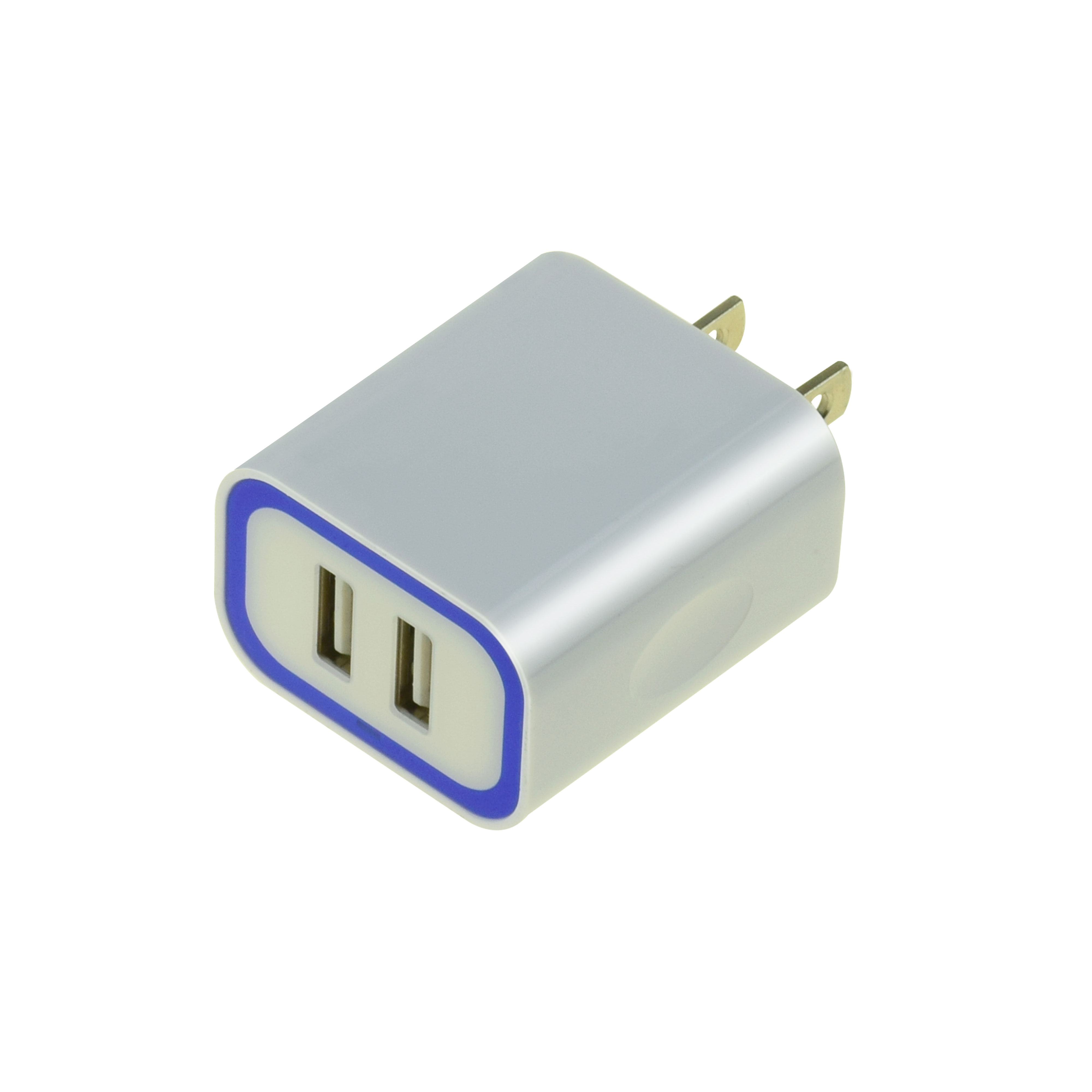 12W شاحن الهاتف المحمول شاحن الجدار USB الأبيض