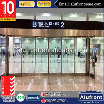 automatic aluminum sliding doors interior