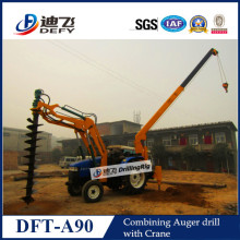 Auger Pile Driver Combined with Crane Specially for Telegraph Pole