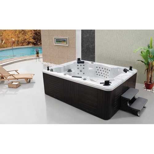 Outdoor Hot Tub Area Freestanding outdoor acrylic hot tub spa