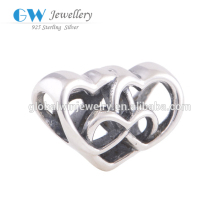Valentine's day Gift Charm Heart Openworking Charm Hotsell Bracelet Charm
