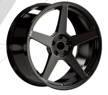 SS Wheels 18" black forged alloy wheels