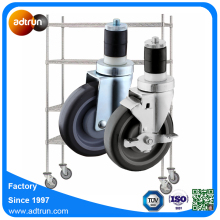Expanding Stem Casters for Mobile Shelving