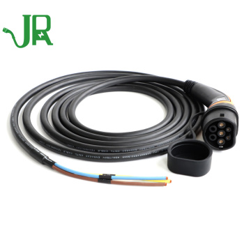 Three Phase 16A 5 meters Type2 Tethered Cable