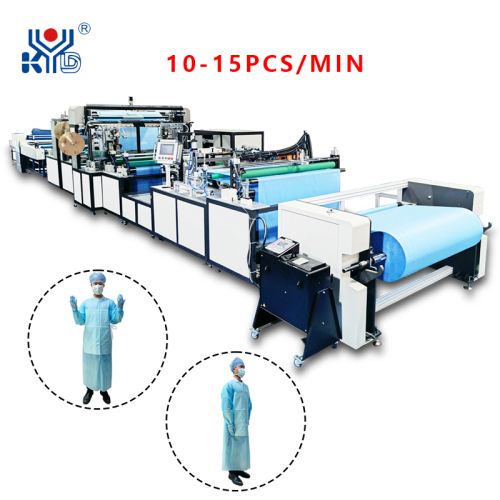 Automatic Non Woven Disposable Isolation Gowns Protective Clothing Machine Surgical Gowns Making Machine