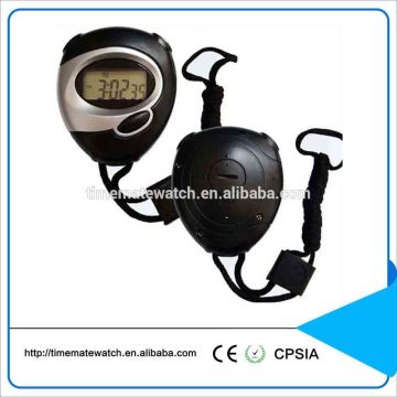 Hot sales small pocket strap alarm calendar sport stop watch