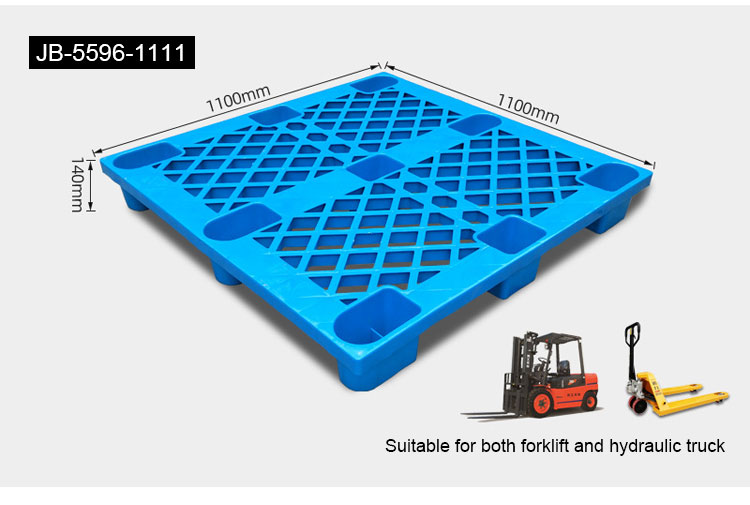 KELIGHT HDPE Single Side Stacking Plastic Pallet for Shop, Packing Tray/