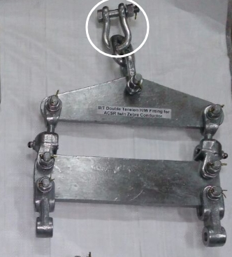 Horgonybilincs alkalmazása az elektromos vezetékek szereléséhez (1) Application of anchor shackle for power line fitting (1)