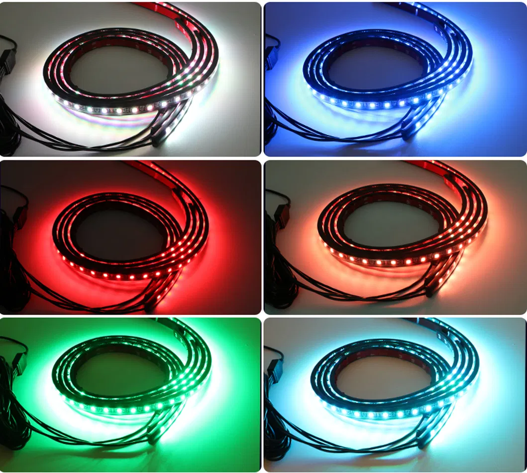 Vibrant APP-Controlled LED Strip Lights for Automotive Customization
