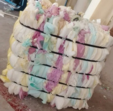 China high density clean PU scrap foam for rebounded foam