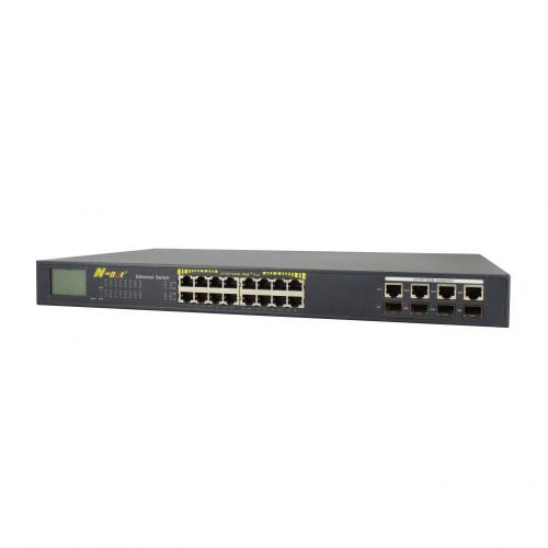 Fast Ethernet PoE Switch With LCD Display
