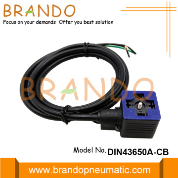 DIN43650A IP67 성형 케이블 솔레노이드 밸브 코일 커넥터