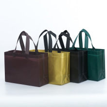 Durable Custom Logo Polypropylene Reusable Shopping Bags with Laminated Handles