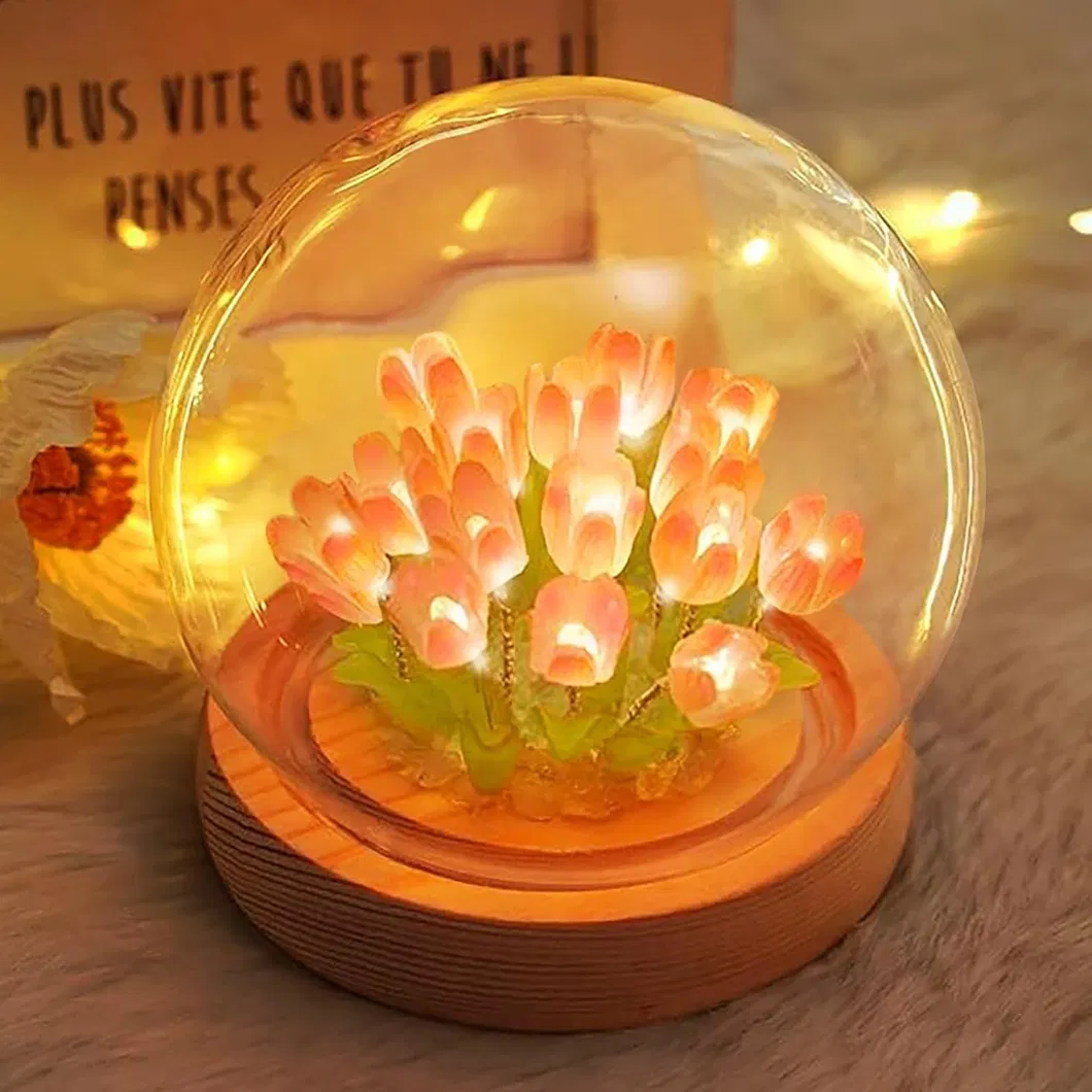 Charming Tulip Night Lamp for Romantic Bedroom Decor