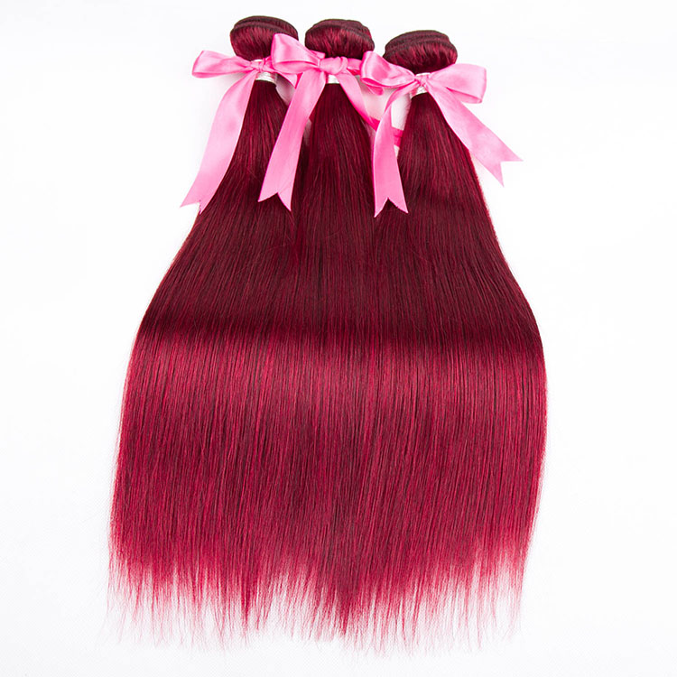 Peruvian Human Hair Bundle 100% Straight Human Hair Extension Weave Natural Color Can Be Dyed
