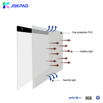 JSKPAD Portable Adjustable Dimming Light Up Tracing Pad