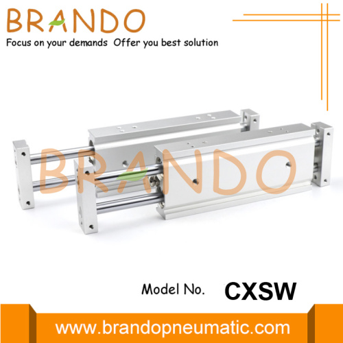 Cilindros pneumáticos de haste dupla da série SMC Tipo CXSW