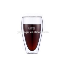 Eco-Friendly Clear Double Wall Glass Coffe Cup