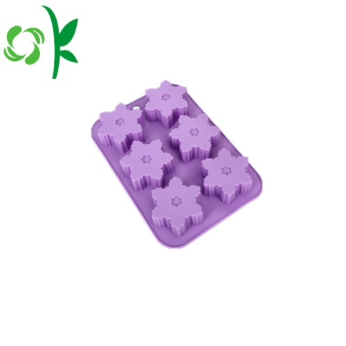 Cuadrados de silicona Snowflack moldes para decoración de pasteles