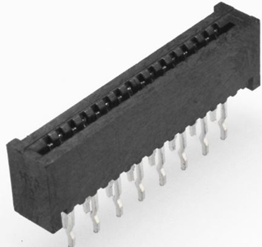 1.25mm FPC Connector NON-ZIF DIP straight Dual Contact