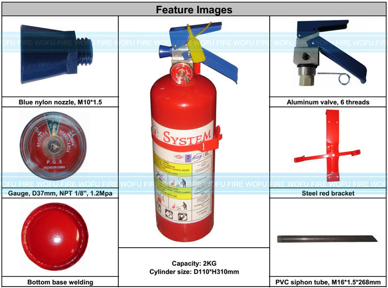 Mexico Type Portable Dry Powder Empty Fire Extinguisher