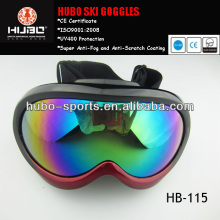 2014 fashion design custom logo strap snowboarding glasses