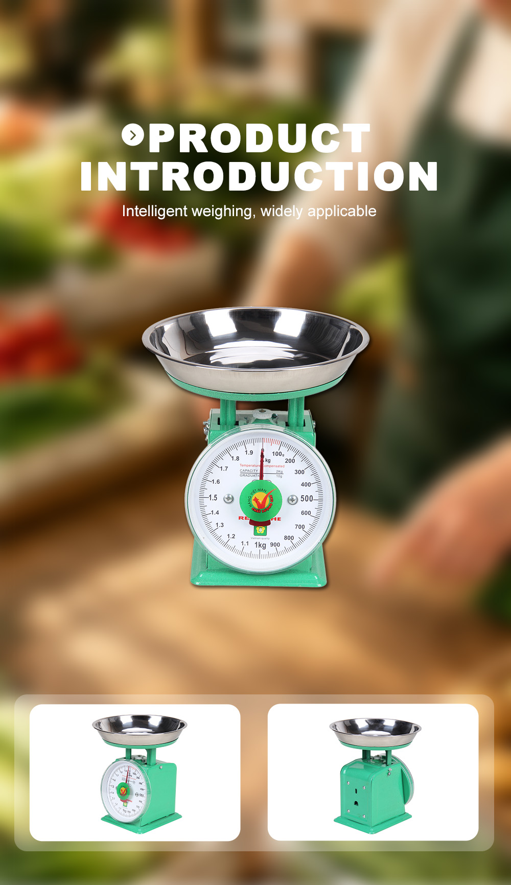 RH‑002 Cân lò xo tạp hóa gia dụng không dùng pin X RH‑002 No‑Battery Household Grocery Spring Scale X