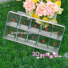 nail stone box empty boxes nail art tip box stone case Nail Tip