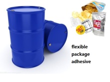 One-component solvent-free flexible packaging adhesive