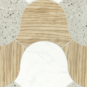 Carreaux de sol en céramique de porcelaine de décoration d&#39;aspect de terrazzo