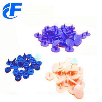 Recycled round shape plastic snap button for bag/cloth