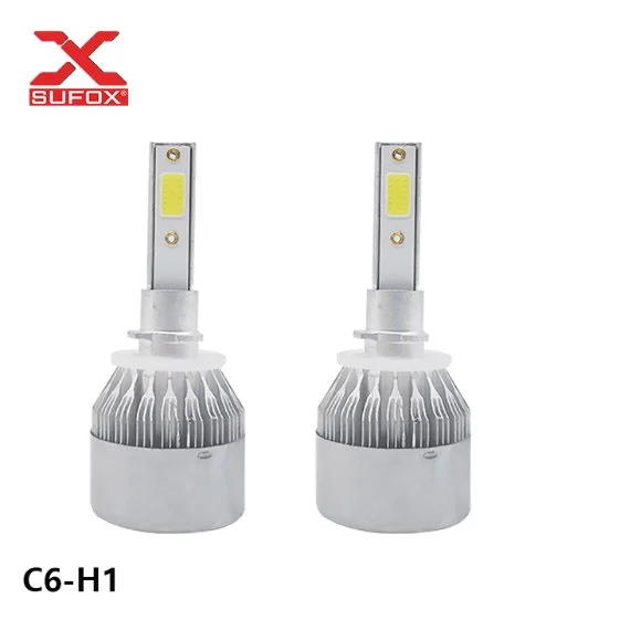 Waterproof H4 H7 9005 9006 C6 COB Turbo LED Headlight Light Bulbs Headlight 6000K Headlight Light