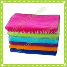 100%cotton solid color velour bath Towel