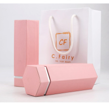 Perfume Packing Box Printer Pink Hexagon Perfume Box