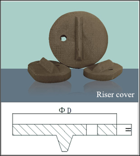 Exothermic insulating riser cover