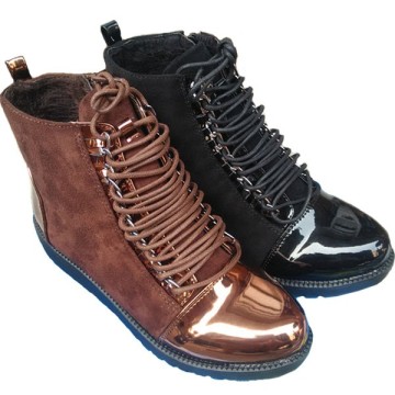 Winter new style lady boots round toe lace up Martin Boots fashion lady half boots