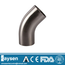 AS1528 Sanitary elbow 45 degree long welded