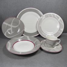Porcelain Dinnerware Set Grey