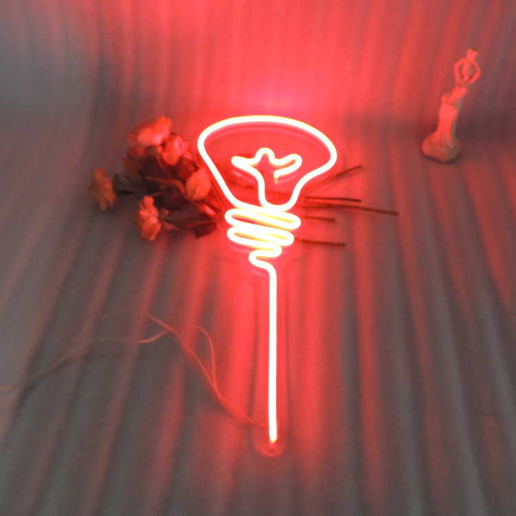 New Design Bulk Drop Shipping Custom Made Indoor Outdoor Neon Acrylic Sign 12V LED Flexible Neon Light Sign for bulb
