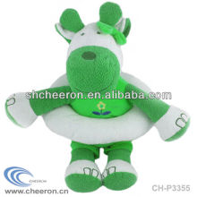 Green hippo plush toy/ Saft baby toy plush hippo
