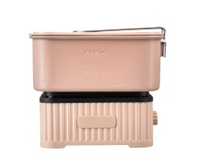 Foldable Multifunctional Travel Cooker with 1.5LB Capacity and Plastic Cover Lid