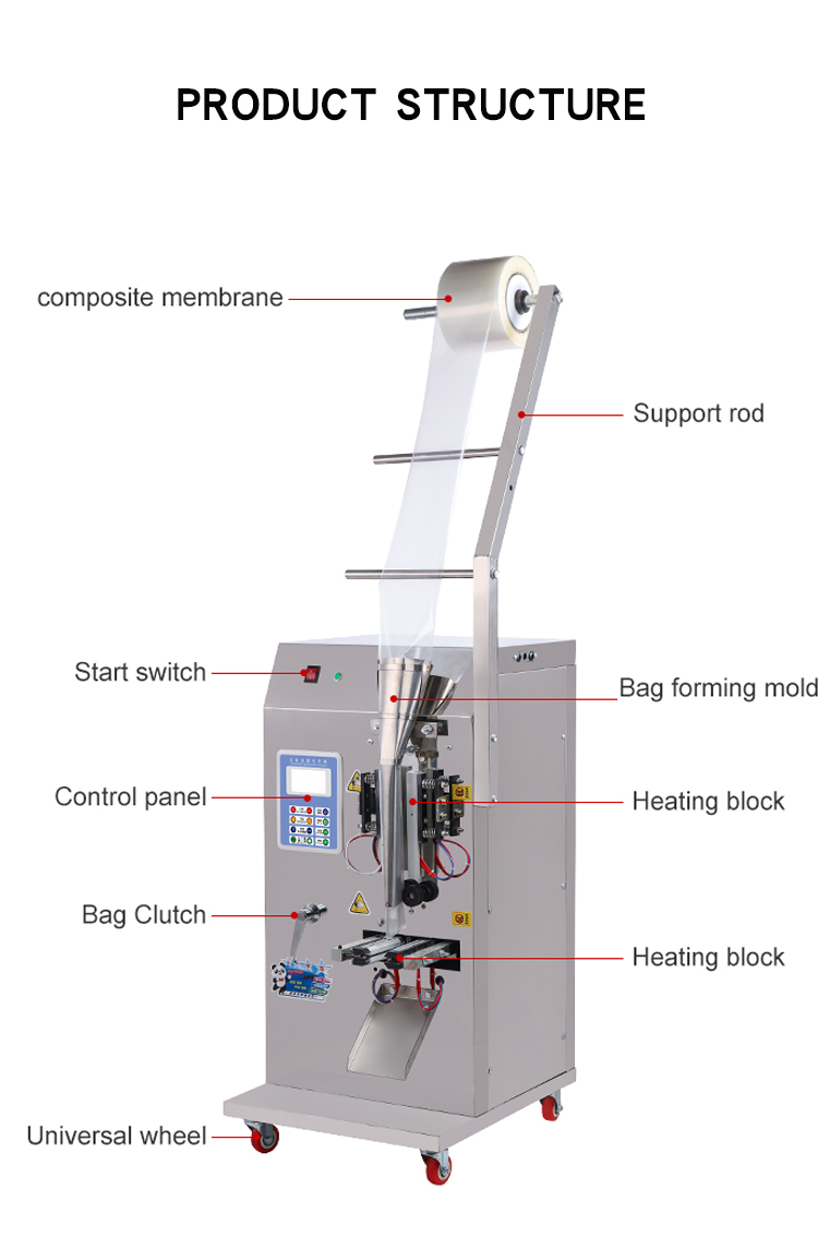 5-200ml Automatic liquid milk packing machine Bagging Liquid Sauce Sachet Water Filling Packaging Sealing Machine