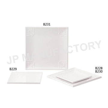 Beautiful Melamine Square Dinner Plates for Weddings