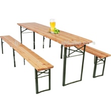 Foldable Wooden Beer Table Sets for Outdoor Furniture