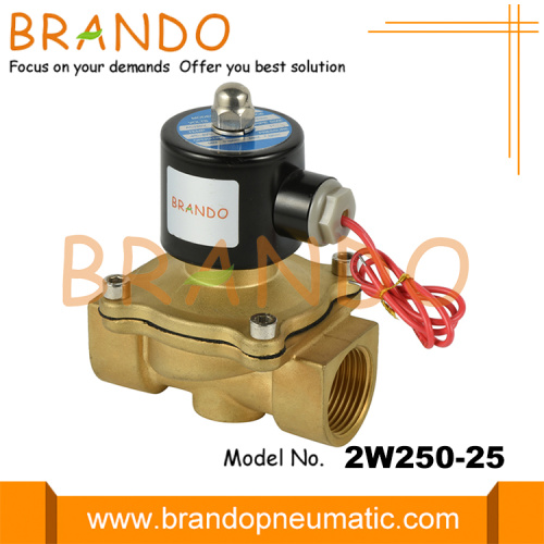 DN25 1 &#39;&#39; rosado 2W250-25 Válvula solenoide eléctrica de latón