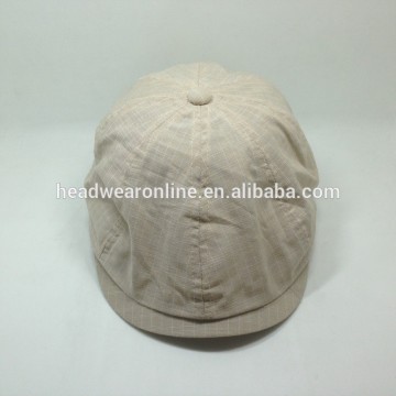 Common Fabric Beret With Checked Style Unisex Beret Cap