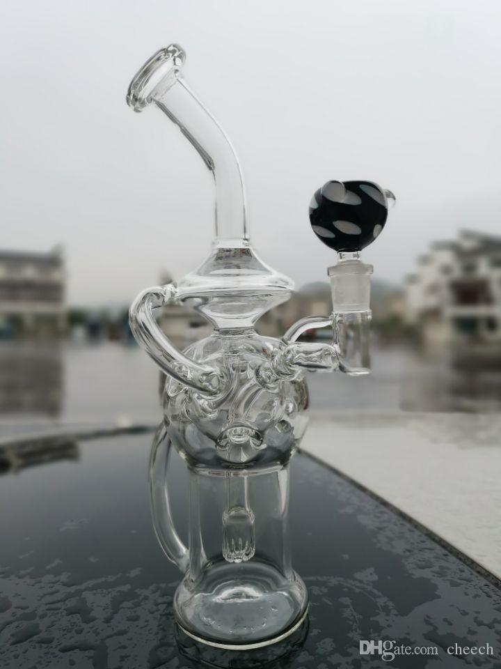 cheechshop Glass Beaker Bong Showerhead Perc Recycler Dab Rig egg Water Pipes Oil Rigs Bubbler Smooth Pipe With Quartz Banger Or Bowl